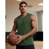imageTACVASEN Tank Top for Men Moisture Wicking Cotton Sleeveless Shirts Muscle Gym Workout Causal Summer Tank Tops25 Army Green