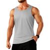imageTACVASEN Mens Tank Top Cotton Moisture Wicking Muscle Shirt Summer Sleeveless Shirts Gym Workout Tank24beige Hemp
