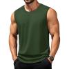 imageTACVASEN Tank Top for Men Moisture Wicking Cotton Sleeveless Shirts Muscle Gym Workout Causal Summer Tank Tops25 Army Green