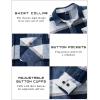 imageTACVASEN Mens Flannel Shirts Brushed Fleece Flannel Shirts Jacket Button Down Soft Cotton Casual Plaid Fall ShirtBlue