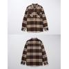 imageTACVASEN Mens Flannel Shirts Brushed Fleece Flannel Shirts Jacket Button Down Soft Cotton Casual Plaid Fall ShirtYellow Brown