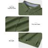 imageTACVASEN Mens Golf Shirts Short Sleeve Quick Dry Polo Shirts Moisture Wicking Casual Business Sports Breathable PoloArmy Green