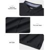 imageTACVASEN Mens Golf Shirts Short Sleeve Quick Dry Polo Shirts Moisture Wicking Casual Business Sports Breathable PoloBlack