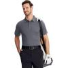 imageTACVASEN Mens Golf Shirts Short Sleeve Quick Dry Polo Shirts Moisture Wicking Casual Business Sports Breathable PoloDark Grey
