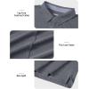 imageTACVASEN Mens Golf Shirts Short Sleeve Quick Dry Polo Shirts Moisture Wicking Casual Business Sports Breathable PoloDark Grey
