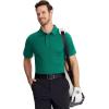 imageTACVASEN Mens Golf Shirts Short Sleeve Quick Dry Polo Shirts Moisture Wicking Casual Business Sports Breathable PoloEmerald Green