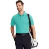 imageTACVASEN Mens Golf Shirts Short Sleeve Quick Dry Polo Shirts Moisture Wicking Casual Business Sports Breathable PoloLight Green