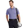 imageTACVASEN Mens Golf Shirts Short Sleeve Quick Dry Polo Shirts Moisture Wicking Casual Business Sports Breathable PoloLight Purple