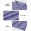 imageTACVASEN Mens Golf Shirts Short Sleeve Quick Dry Polo Shirts Moisture Wicking Casual Business Sports Breathable PoloLight Purple