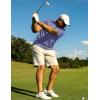 imageTACVASEN Mens Golf Shirts Short Sleeve Quick Dry Polo Shirts Moisture Wicking Casual Business Sports Breathable PoloLight Purple