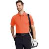 imageTACVASEN Mens Golf Shirts Short Sleeve Quick Dry Polo Shirts Moisture Wicking Casual Business Sports Breathable PoloOrange