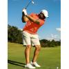 imageTACVASEN Mens Golf Shirts Short Sleeve Quick Dry Polo Shirts Moisture Wicking Casual Business Sports Breathable PoloOrange