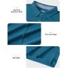 imageTACVASEN Mens Golf Shirts Short Sleeve Quick Dry Polo Shirts Moisture Wicking Casual Business Sports Breathable PoloPeacock Blue
