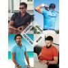 imageTACVASEN Mens Golf Shirts Short Sleeve Quick Dry Polo Shirts Moisture Wicking Casual Business Sports Breathable PoloPeacock Blue