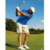 imageTACVASEN Mens Golf Shirts Short Sleeve Quick Dry Polo Shirts Moisture Wicking Casual Business Sports Breathable PoloSea Blue