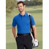 imageTACVASEN Mens Golf Shirts Short Sleeve Quick Dry Polo Shirts Moisture Wicking Casual Business Sports Breathable PoloSea Blue