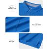 imageTACVASEN Mens Golf Shirts Short Sleeve Quick Dry Polo Shirts Moisture Wicking Casual Business Sports Breathable PoloSea Blue
