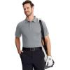 imageTACVASEN Mens Golf Shirts Short Sleeve Quick Dry Polo Shirts Moisture Wicking Casual Business Sports Breathable PoloSilver