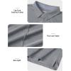 imageTACVASEN Mens Golf Shirts Short Sleeve Quick Dry Polo Shirts Moisture Wicking Casual Business Sports Breathable PoloSilver