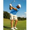 imageTACVASEN Mens Golf Shirts Short Sleeve Quick Dry Polo Shirts Moisture Wicking Casual Business Sports Breathable PoloSky Blue