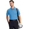 imageTACVASEN Mens Golf Shirts Short Sleeve Quick Dry Polo Shirts Moisture Wicking Casual Business Sports Breathable PoloSky Blue