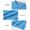 imageTACVASEN Mens Golf Shirts Short Sleeve Quick Dry Polo Shirts Moisture Wicking Casual Business Sports Breathable PoloSky Blue