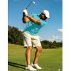 imageTACVASEN Mens Golf Shirts Short Sleeve Quick Dry Polo Shirts Moisture Wicking Casual Business Sports Breathable PoloWater Blue