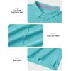 imageTACVASEN Mens Golf Shirts Short Sleeve Quick Dry Polo Shirts Moisture Wicking Casual Business Sports Breathable PoloWater Blue