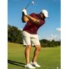 imageTACVASEN Mens Golf Shirts Short Sleeve Quick Dry Polo Shirts Moisture Wicking Casual Business Sports Breathable PoloWine Red