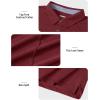 imageTACVASEN Mens Golf Shirts Short Sleeve Quick Dry Polo Shirts Moisture Wicking Casual Business Sports Breathable PoloWine Red