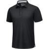 imageTACVASEN Mens Golf Shirts Short Sleeve Quick Dry Polo Shirts Moisture Wicking Casual Business Sports Breathable PoloBlack