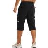 imageTACVASEN Mens Capri Pants Cargo Long Shorts Quick Dry Lightweight 34 Pants Below Knee Summer Hiking WorkBlack