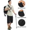 imageTACVASEN Mens Capri Pants Cargo Long Shorts Quick Dry Lightweight 34 Pants Below Knee Summer Hiking WorkBlack