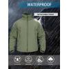 imageTACVASEN Mens Fleece Lined Tactical Jacket Waterproof Military Hoodie Winter Softshell Jacket Rain Coat Warm Hiking HuntingArmy Green
