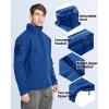imageTACVASEN Mens Fleece Lined Tactical Jacket Waterproof Military Hoodie Winter Softshell Jacket Rain Coat Warm Hiking HuntingBlue