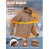 imageTACVASEN Mens Fleece Lined Tactical Jacket Waterproof Military Hoodie Winter Softshell Jacket Rain Coat Warm Hiking HuntingBrown