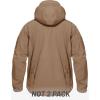 imageTACVASEN Mens Fleece Lined Tactical Jacket Waterproof Military Hoodie Winter Softshell Jacket Rain Coat Warm Hiking HuntingBrown