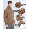 imageTACVASEN Mens Fleece Lined Tactical Jacket Waterproof Military Hoodie Winter Softshell Jacket Rain Coat Warm Hiking HuntingBrown