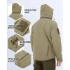 imageTACVASEN Mens Fleece Lined Tactical Jacket Waterproof Military Hoodie Winter Softshell Jacket Rain Coat Warm Hiking HuntingKhaki