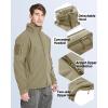 imageTACVASEN Mens Fleece Lined Tactical Jacket Waterproof Military Hoodie Winter Softshell Jacket Rain Coat Warm Hiking HuntingKhaki