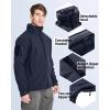 imageTACVASEN Mens Fleece Lined Tactical Jacket Waterproof Military Hoodie Winter Softshell Jacket Rain Coat Warm Hiking HuntingNavy