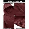 imageTACVASEN Mens Special Ops Military Tactical Soft Shell Winter Warm Fleece Lined Jacket Rain Hood Coat Hiking Snowboard09wine Red