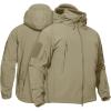 imageTACVASEN Mens Fleece Lined Tactical Jacket Waterproof Military Hoodie Winter Softshell Jacket Rain Coat Warm Hiking HuntingKhaki