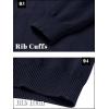 imageTACVASEN Mens Quarter Zip Sweaters Cotton Pullover Sweater Striped Casual Fall Winter Warm Pullover SweatshirtsNavy Wine Red