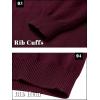 imageTACVASEN Mens Quarter Zip Sweaters Cotton Pullover Sweater Striped Casual Fall Winter Warm Pullover SweatshirtsWine Red