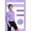 imageTACVASEN Womens Athletic Zip Up Jacket Long Sleeve Workout Tops for Women UV Protection Golf OutfitsLightpurple