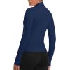 imageTACVASEN Womens Athletic Zip Up Jacket Long Sleeve Workout Tops for Women UV Protection Golf OutfitsNavy