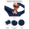 imageTACVASEN Womens Athletic Zip Up Jacket Long Sleeve Workout Tops for Women UV Protection Golf OutfitsNavy