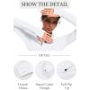 imageTACVASEN Womens Athletic Zip Up Jacket Long Sleeve Workout Tops for Women UV Protection Golf OutfitsWhite