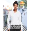 imageTACVASEN Womens Athletic Zip Up Jacket Long Sleeve Workout Tops for Women UV Protection Golf OutfitsWhite